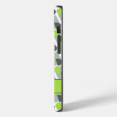 Moderne kunstdeco geïnspireerde heldere groene naa Case-Mate iPhone case (Achterkant / Links)