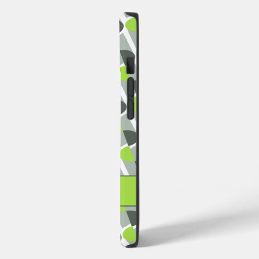 Moderne kunstdeco geïnspireerde heldere groene naa Case-Mate iPhone case (Achterkant / Links)