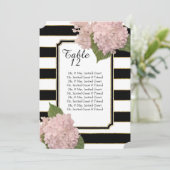 Moderne kunstdecoopstijl Hydrangea-lijst Kaart (Staand voorkant)