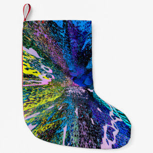 Moderne kunstdecor van de schildermuur. Abstracte Kleine Kerstsok