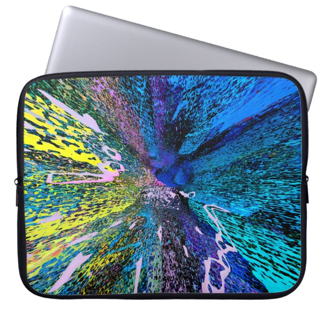 Moderne kunstdecor van de schildermuur. Abstracte  Laptop Sleeve (Voorkant)