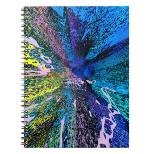 Moderne kunstdecor van de schildermuur. Abstracte Notitieboek