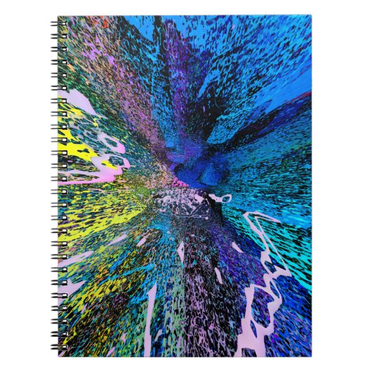 Moderne kunstdecor van de schildermuur. Abstracte Notitieboek (Voorkant)