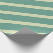 Moderne kunstdiagonale strepen Zee Groen Cadeaupapier (Hoek)