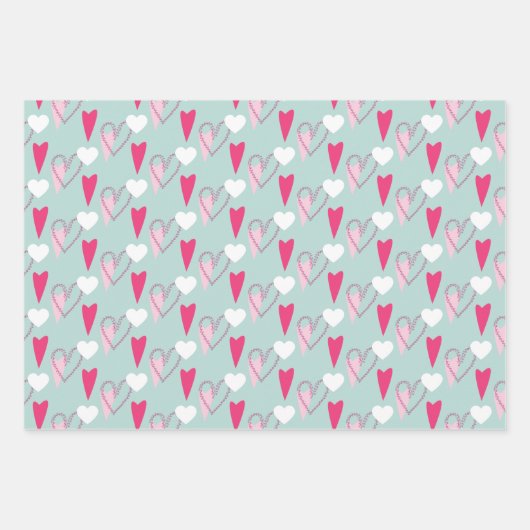 Moderne kunsten, gemengd patroonpapier inpakpapier vel (Voorkant 2)