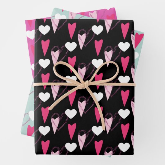 Moderne kunsten, gemengd patroonpapier inpakpapier vel (In situ)