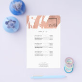 Moderne Kunstenaar Abstractieve Nabootsing Roze Go Flyer (Enkel)