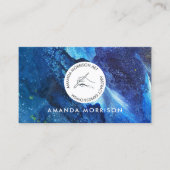 Moderne kunstenaar schilder Circle Hand Logo Visitekaartje (Voorkant)