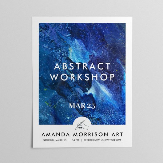 Moderne Kunstenaar Schilder Hand Logo Perfect Poster