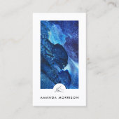 Moderne kunstenaar schilder hand Logo verticaal Visitekaartje (Voorkant)