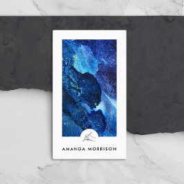 Moderne kunstenaar schilder hand Logo verticaal Visitekaartje