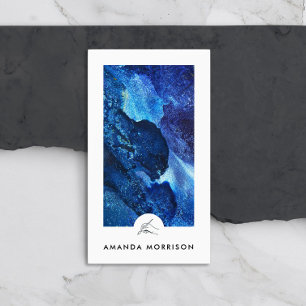 Moderne kunstenaar schilder hand Logo verticaal Visitekaartje