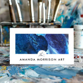 Moderne Kunstenaar Schilder Hand Logo Visitekaartje