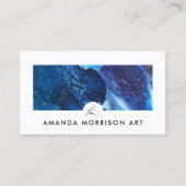 Moderne Kunstenaar Schilder Hand Logo Visitekaartje (Voorkant)