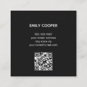 Moderne Kunstenaar Schilder Kunstwerk Studio Vierkante Visitekaartje (Achterkant)