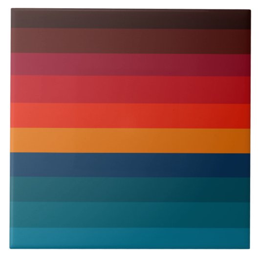 Moderne kunstgradiëntstrepen tegeltje (Voorkant)