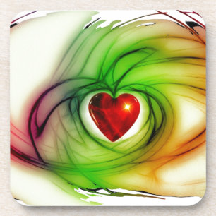 Moderne kunsthargie, chic-liefdescadeaus voor haar bier onderzetter