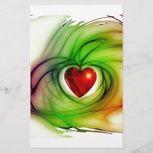 Moderne kunsthargie, chic-liefdescadeaus voor haar briefpapier (Voorkant)