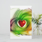 Moderne kunsthargie, chic-liefdescadeaus voor haar briefpapier (Staand voorkant)