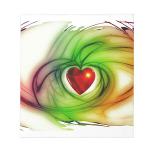 Moderne kunsthargie, chic-liefdescadeaus voor haar notitieblok