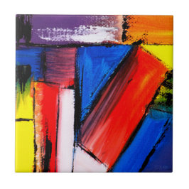 Moderne kunstkeramische Tegel Tegeltje