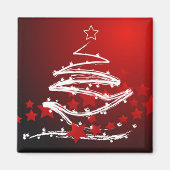 Moderne kunstkerstboom Magnet (Voorkant)
