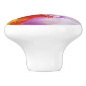 "Moderne kunstklep barst" keramische meeuw Knop (Zijkant)