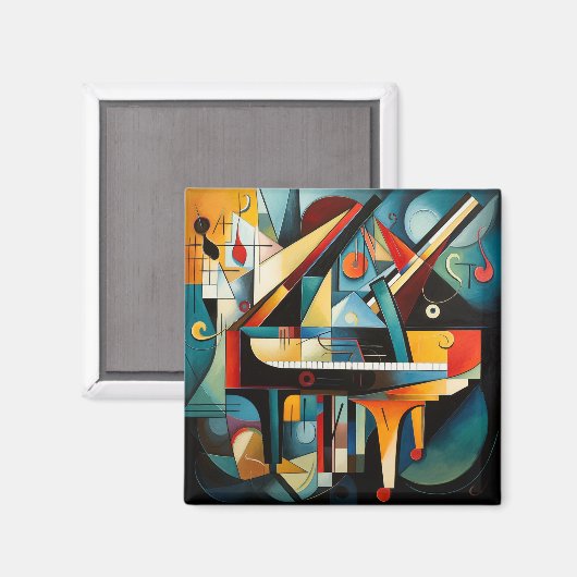Moderne kunstmagneet van piano magneet (Voorkant / Achterkant)