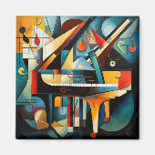 Moderne kunstmagneet van piano magneet (Voorkant)