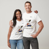 Moderne kunstmonogram en stutvogel - letter "Z" T-shirt (Unisex)