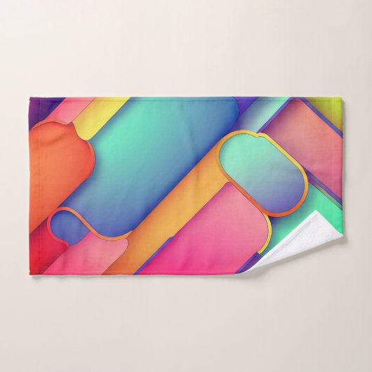 Moderne kunstontwerpmappen voor kleuren bad handdoek (Handdoek)