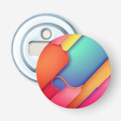 Moderne kunstontwerpmappen voor kleuren button flesopener (Voorkant)