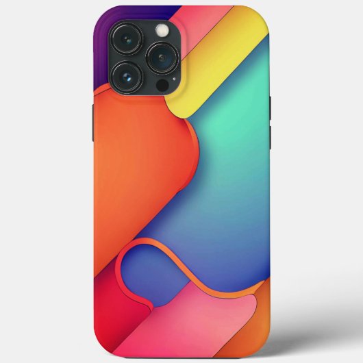 Moderne kunstontwerpmappen voor kleuren Case-Mate iPhone case (Achterkant)