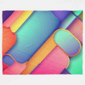 Moderne kunstontwerpmappen voor kleuren fleece deken (Voorkant (Horizontaal))