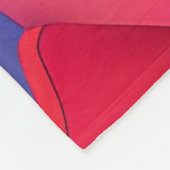 Moderne kunstontwerpmappen voor kleuren fleece deken (Hoek)