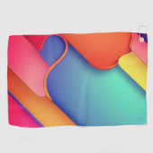 Moderne kunstontwerpmappen voor kleuren golfhanddoek (Horizontaal)