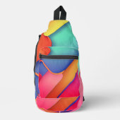Moderne kunstontwerpmappen voor kleuren sling bag (Voorkant)