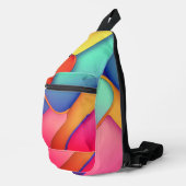 Moderne kunstontwerpmappen voor kleuren sling bag (Rechterhoek)