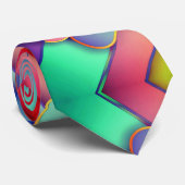 Moderne kunstontwerpmappen voor kleuren stropdas (Opgerold)