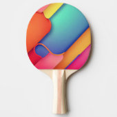 Moderne kunstontwerpmappen voor kleuren tafeltennisbatje (Voorkant)