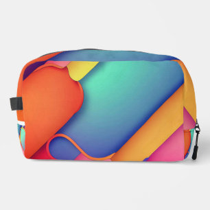 Moderne kunstontwerpmappen voor kleuren toilettasje