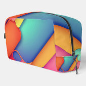 Moderne kunstontwerpmappen voor kleuren toilettasje (Rechterhoek)