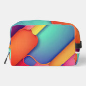 Moderne kunstontwerpmappen voor kleuren toilettasje (Achterkant)