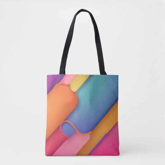 Moderne kunstontwerpmappen voor pastolkleuren tote bag (Voorkant)
