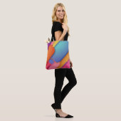 Moderne kunstontwerpmappen voor pastolkleuren tote bag (Op model)
