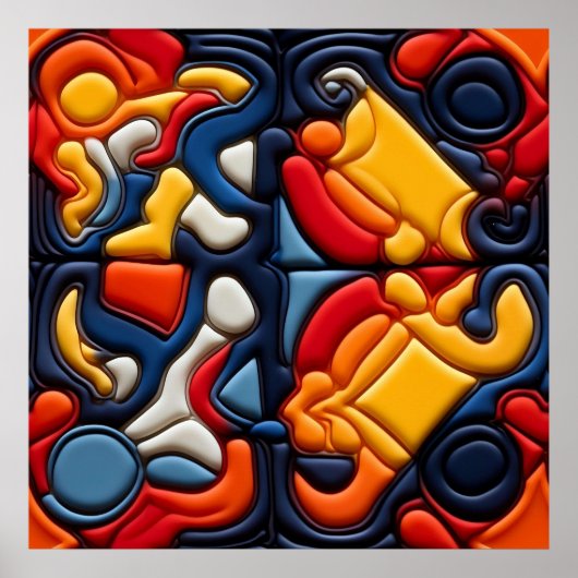 Moderne Kunstposter Poster (Voorkant)