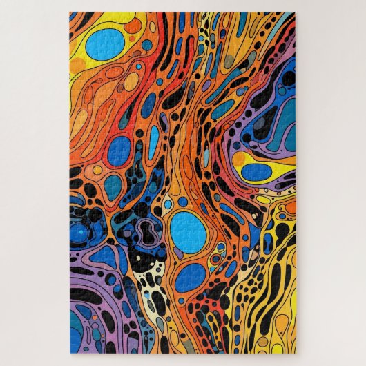 Moderne Kunstpuzzel Legpuzzel (Verticaal)