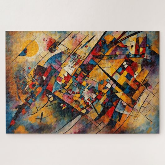 Moderne Kunstpuzzel Legpuzzel (Horizontaal)