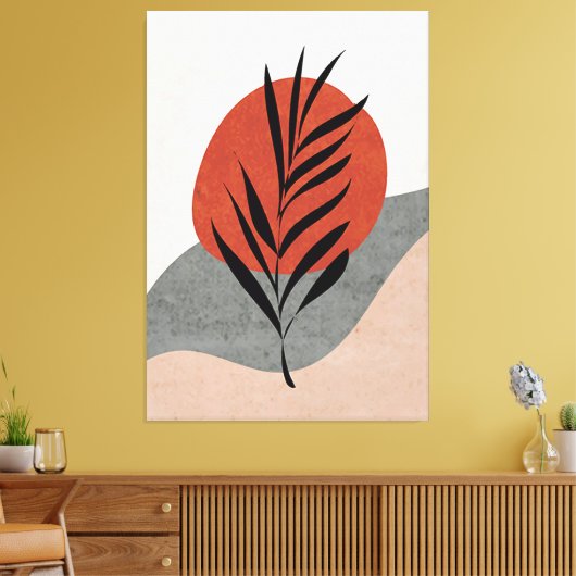 Moderne kunststijl canvas afdruk (Insitu (Woonkamer))