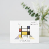 Moderne Kunststijl Monogram. Letter H Briefkaart (Staand voorkant)